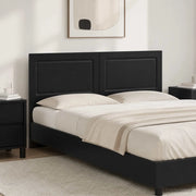 Testiera da Muro UTRECHT Nero Legno ingegnerizzato 897816