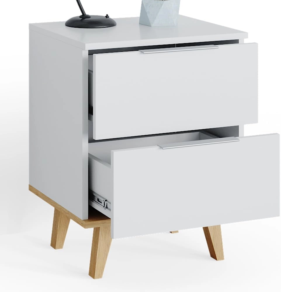 Cassettiera per camera da letto Nautica, Bianco, 40 x 61 cm, adatto per riporre abiti e oggetti di uso quotidiano