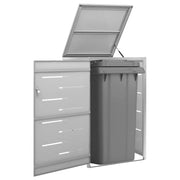 Copribidone per Spazzatura Singolo 69x77,5x112,5cm Acciaio Inox 149558