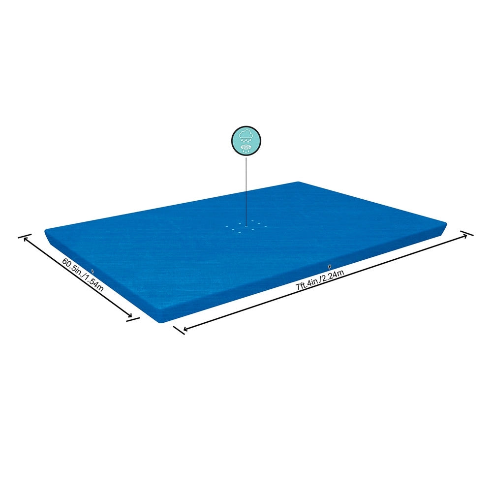 Trade Shop - Telo Di Copertura Rettangolare Per Piscina 221x150 Cm Steel Pro Protezione 58103 -