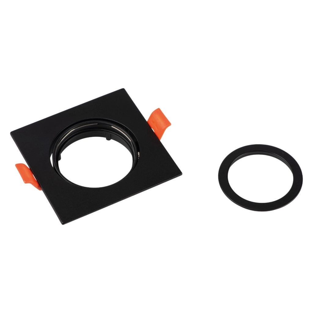 Faretto incasso soffitto quadrato nero orientabile Kanlux DALLA