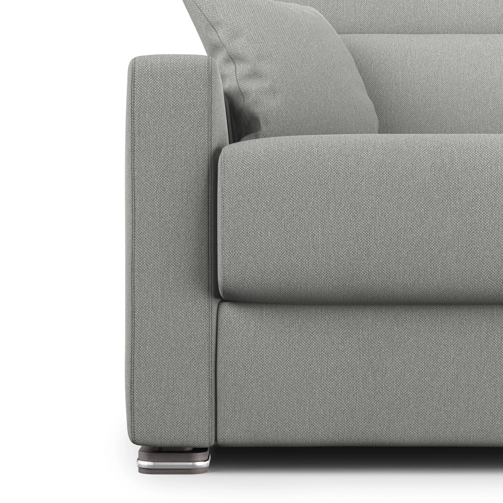 Amber Divano letto matrimoniale in tessuto smacchiabile T05 191 cm (mat. 140x197) grigio