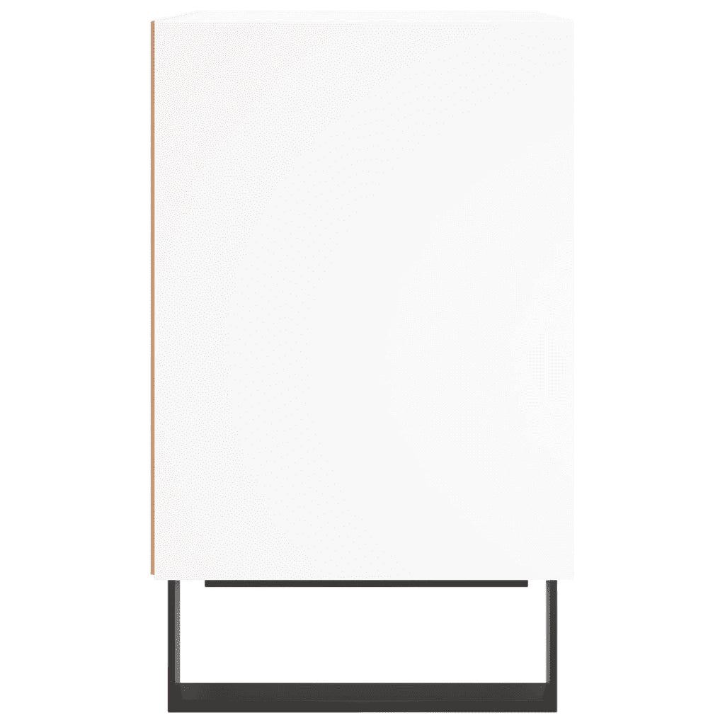 Comodini 2 pz-Set di 2 Tavolino da notte Bianchi 40x30x50 cm in Legno Multistrato 634909