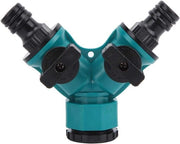 Pompa irrigazione 2 vie Regolatore di flusso di acqua Interruttore a manopola - Connettori di tubo Adattatore Y per irrigazione Adattatore di pompa di irrigazione.