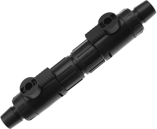 Regolatore di flusso d'acqua - Adattatore per pompe a filtro - Chiusura rapida - Connettore di tubo - Regolatore di flusso d'acqua - 16 mm - Materiale plastico resistente - Valvola di chiusura d'acqua