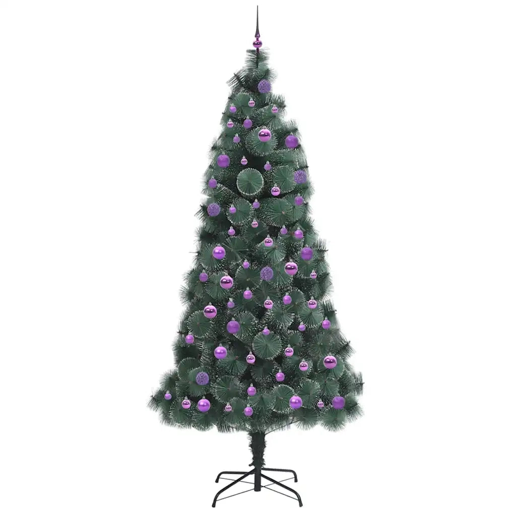 Albero di Natale | Decorazioni natalizie artificiale pre-illuminato con set di palline