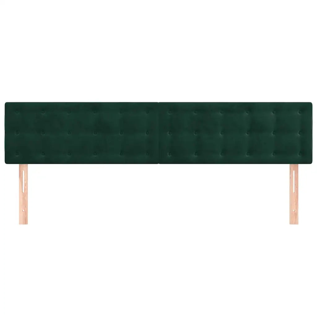 Testiere 2 pz Verde Scuro 100x5x78/88 cm in Vellutocod mxl 95548