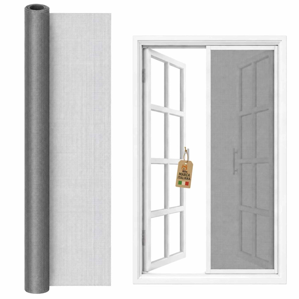 Akitaink Rotolo Ricambio Zanzariera Grigio 250x120 cm