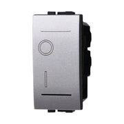 Interruttore Bipolare 0-1 16A Colore GRIGIO Compatibile Con Bticino Living International
