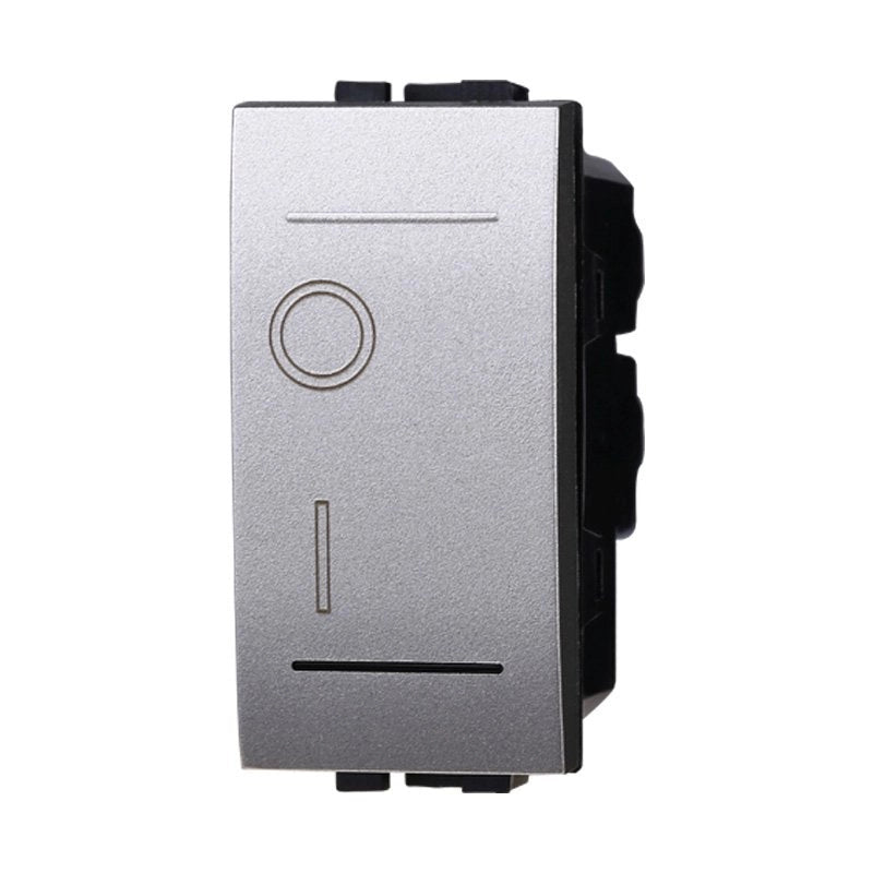 Interruttore Bipolare 0-1 16A Colore GRIGIO Compatibile Con Bticino Living International