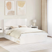 Testiera Letto Bianco Lucido Legno ingegnerizzato 889679