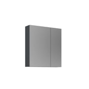 Mobile da bagno con specchio "Purus Desna 60" - 60 x 16 x 66 cm - Antracite opaco