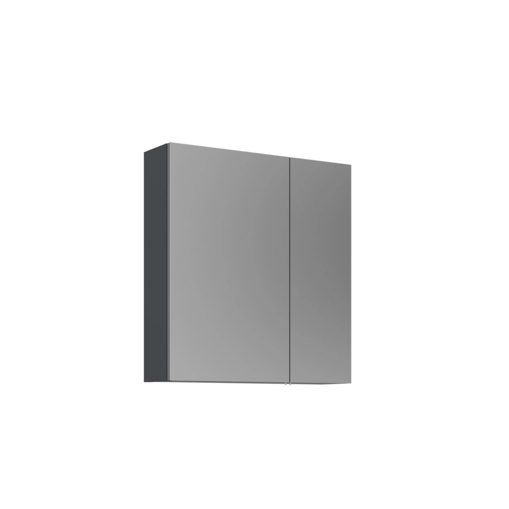 Mobile da bagno con specchio "Purus Desna 60" - 60 x 16 x 66 cm - Antracite opaco