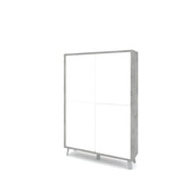 Credenza alta VELBRUK cemento/bianco pietra