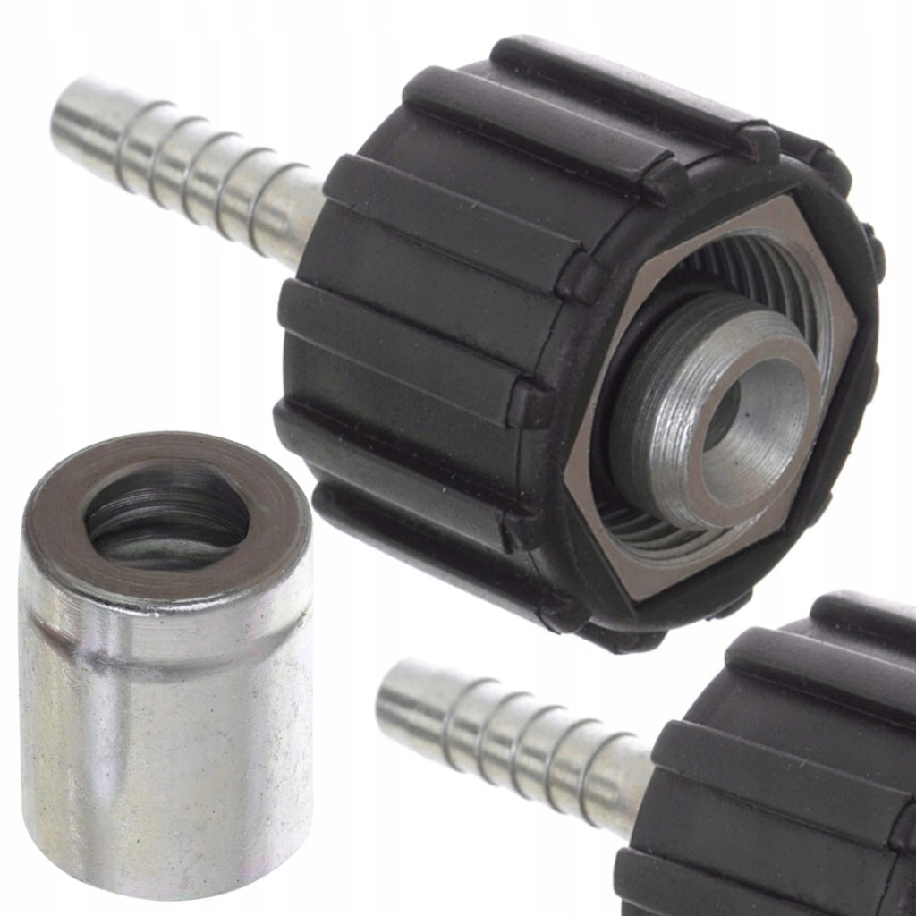 Set di Raccordi per Tubo Alta Pressione – Filettatura M22x1,5, Spina 14 mm | Compatibile con Idropulitrici DN6, 1/4"