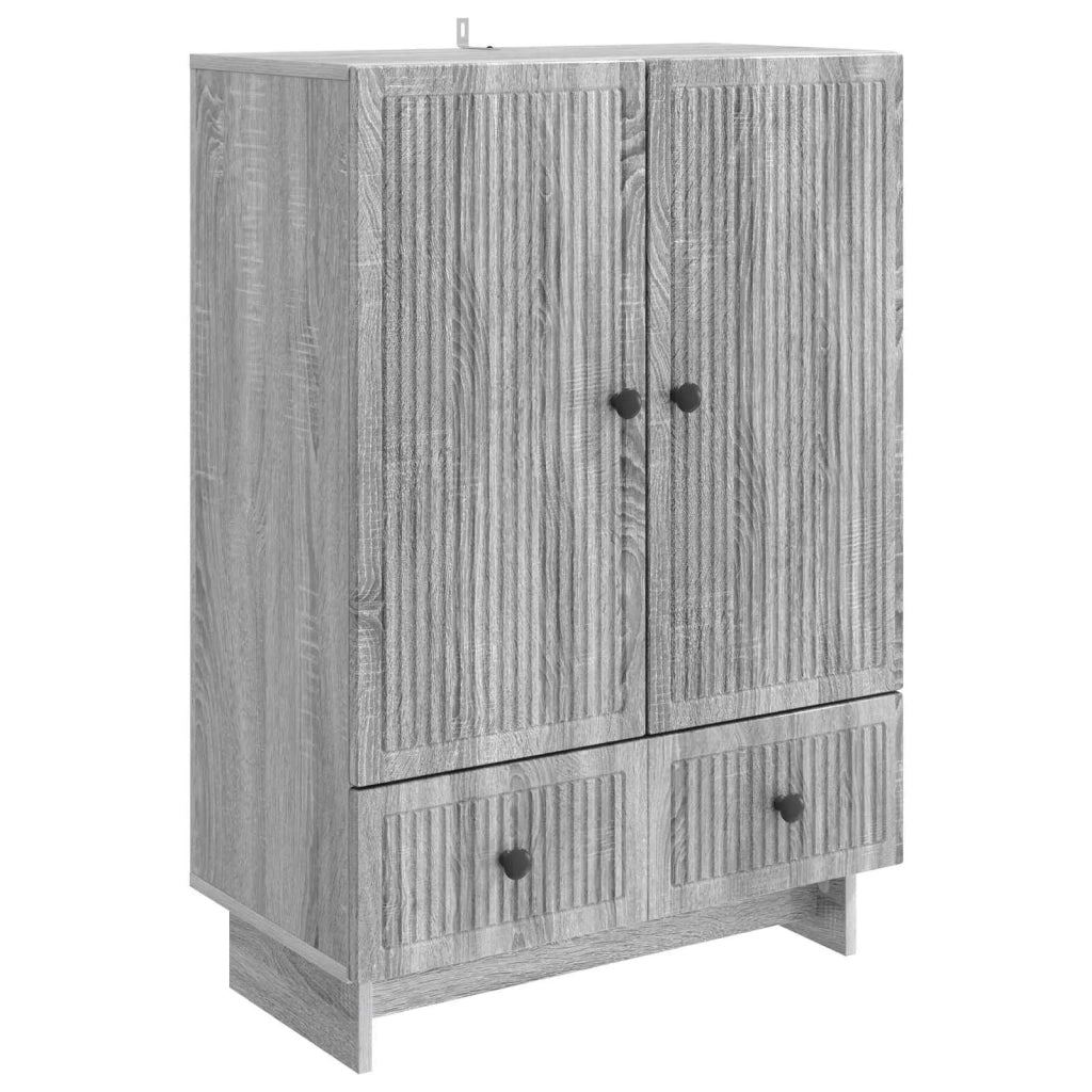 Credenza Sonoma grigia 66 x 34,5 x 95 cm Legno ingegnerizzato 893981