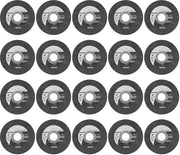 Set di dischi abrasivi professionale 100 mm - 20 pezzi - Dischi abrasivi per metallo - Dischi abrasivi per vetro fibroso - Dischi di levigatura professionale - Materiale silicocarburo - Dischi abrasivi con diametro 100 mm