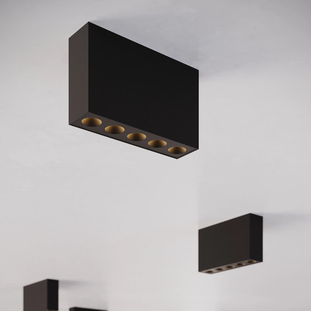 Spot soffitto rettangolare nero LED 11W 4000K Solana