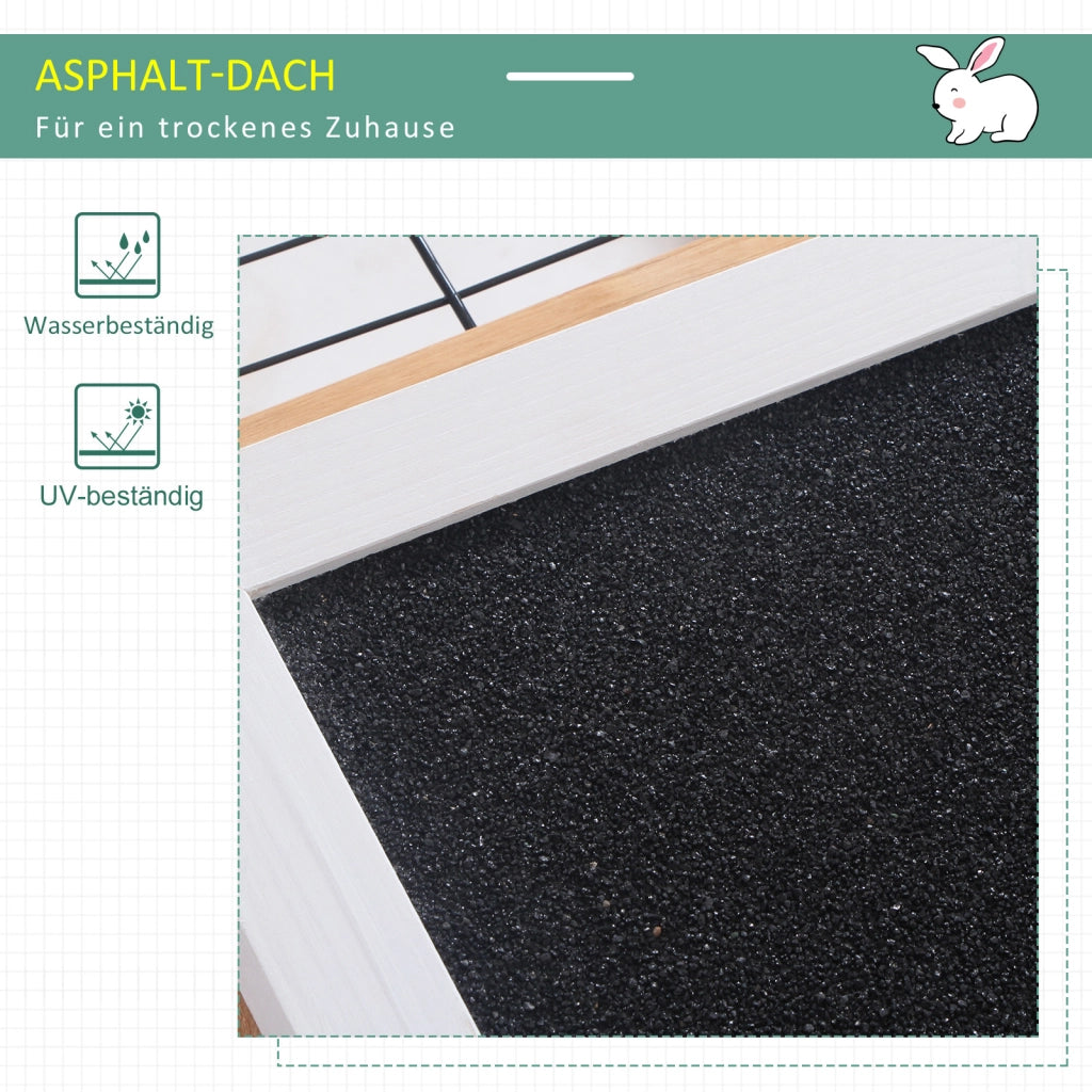 Recinto per Animali Domestici con Tetto Apriporta ¨C Minimal ¨C Marrone 123x120x52 cm