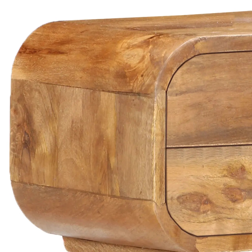 Comodino 40x30x58 cm in Legno Massello di Mango 285851