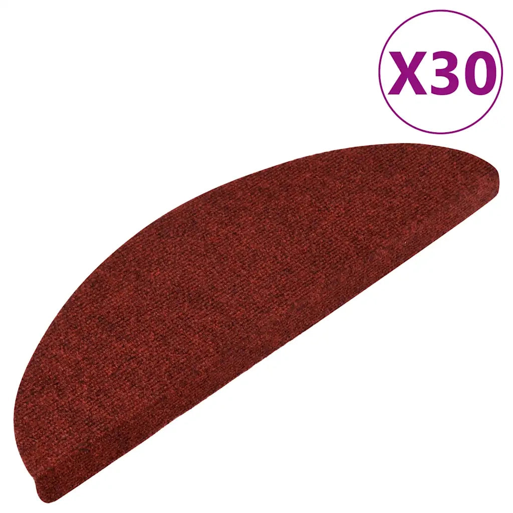 Tappetini Autoadesivi per Scale 30 pz Rossi 56x17x3 cm 3365914