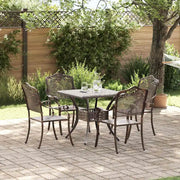 Set di Tavolo da Giardino 5 pcs Bronzo Alluminio pressofuso 3334744