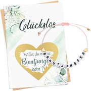 Anello per Dama da Matrimonio con Tessuto Personalizzabile - Disegno a Colori - Busta - Materiale Sostenibile - Bracciali con Pendenti Attraenti