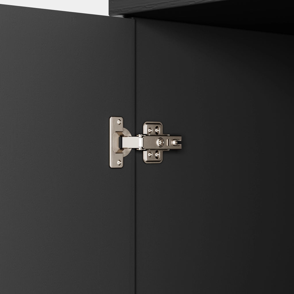 SIDEBOARD a 2 ante 80x40x80 cm in MDF nero