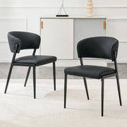 SEDIA Da pranzo moderna in PU con struttura in metallo, 78 cm