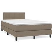 Giroletto a Molle con Materasso Tortora 120x190 cm in Tessuto 3269727