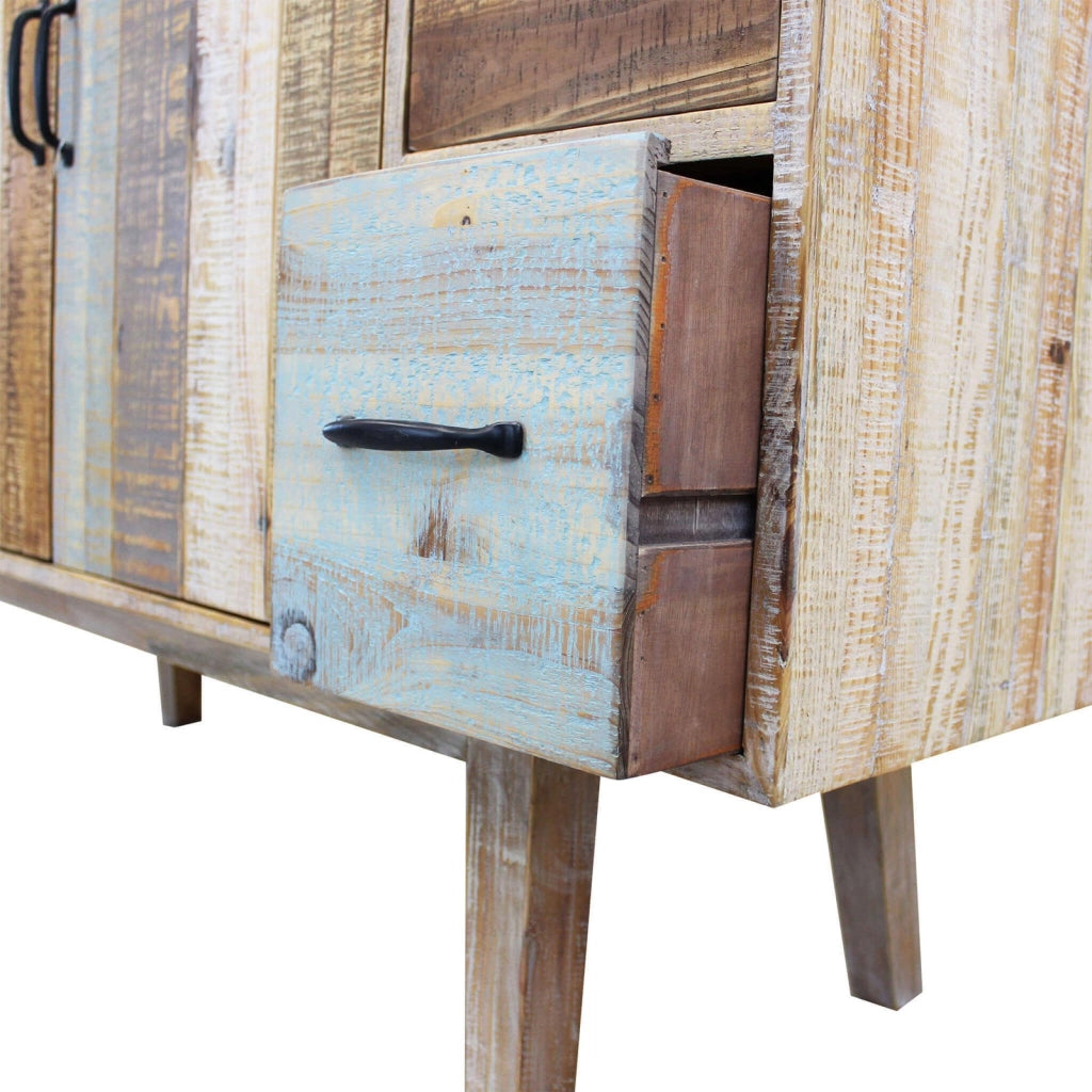 Credenza colorato in Legno cm 131x40x77 - FREDDY