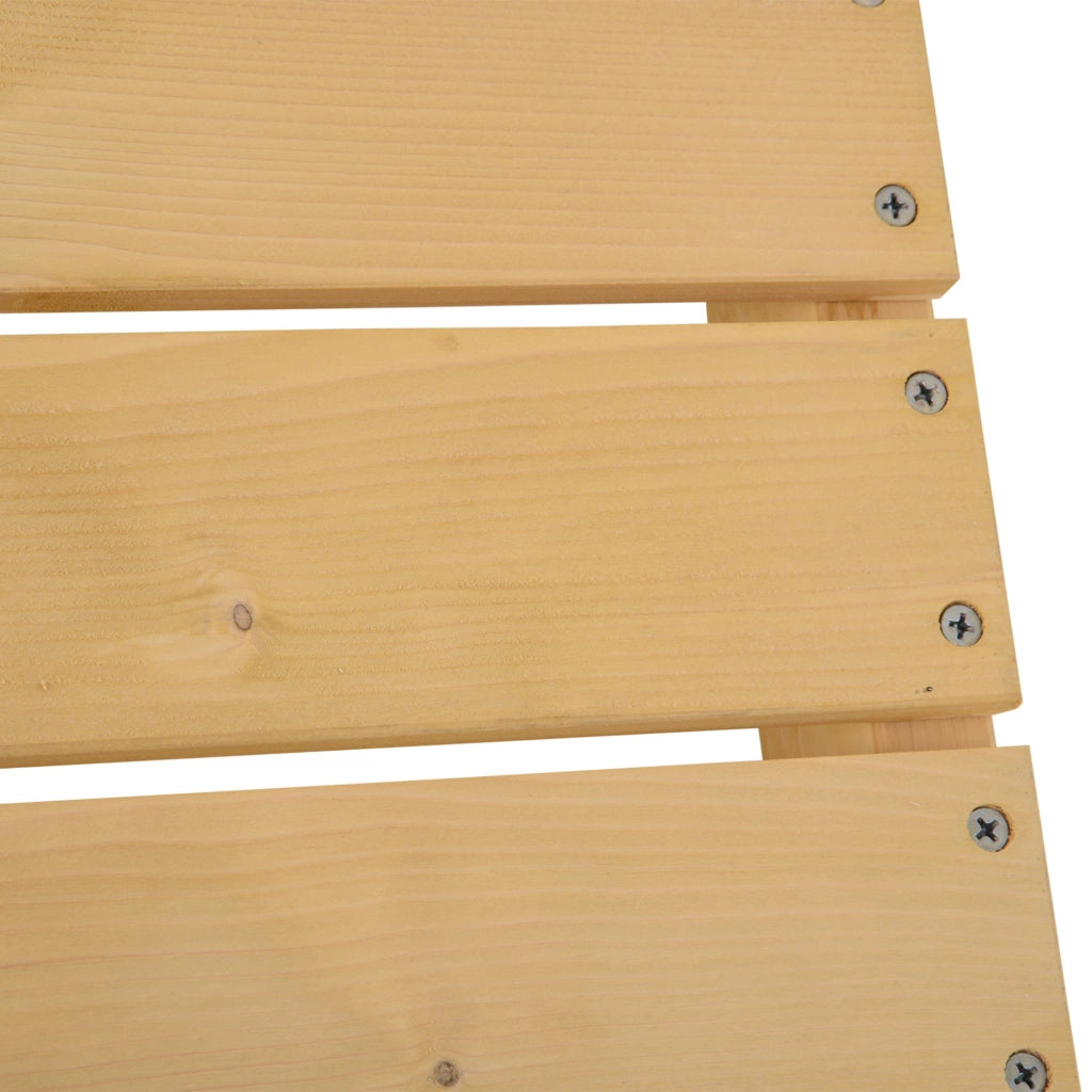 Panchina da Giardino 2 Posti in Legno Abete 110x38x35 cm  Log Abete