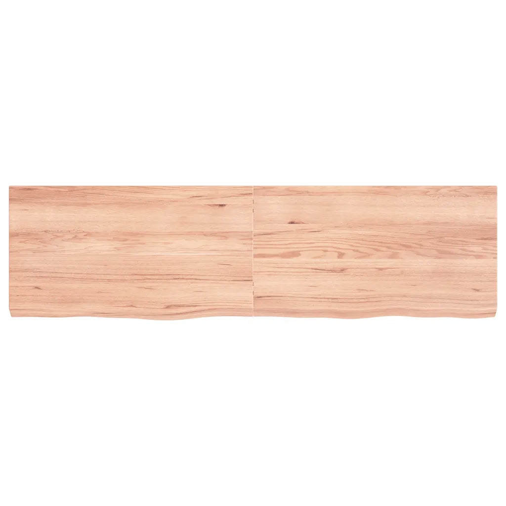vidaXL Ripiano Muro Marrone 180x50x(2-6) cm Massello Rovere Trattato