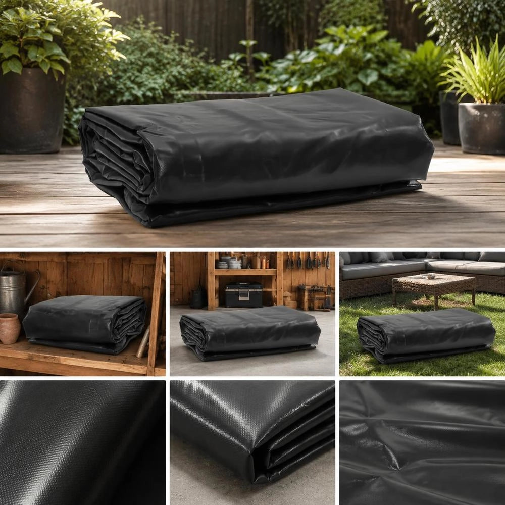 Tarpaulin, Anthracite, 2x3 M, 650 G/square Meter