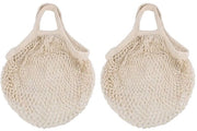 Set di sacchetti in cotone riutilizzabili - 2 pezzi - 35x40cm - eco-friendly - ideali per la conservazione - sacchetto in rete