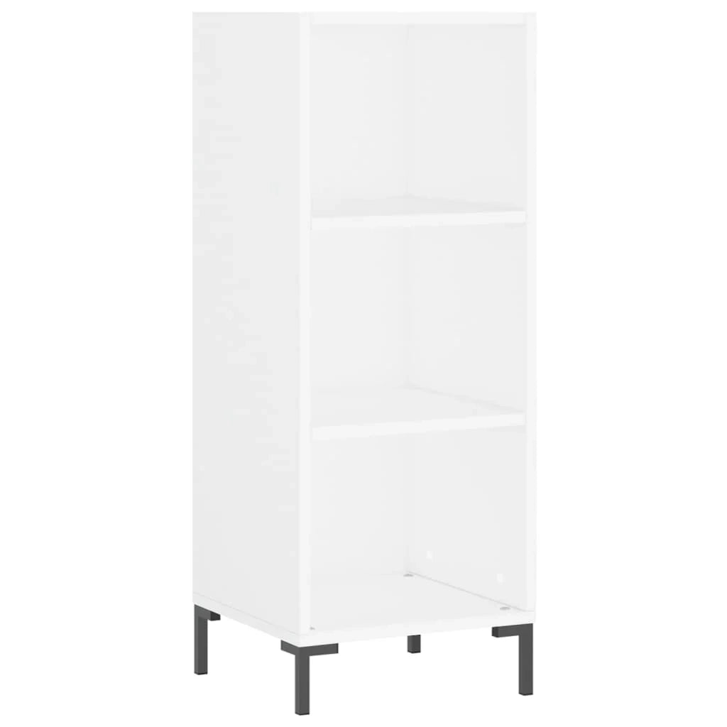 Buffet credenza cassettiera armadio mobile contenitore organizer cucina soggiorno salotto alto 34,5 x 34 x 180 cm legno ingegnerizzato bianco 02_0032367