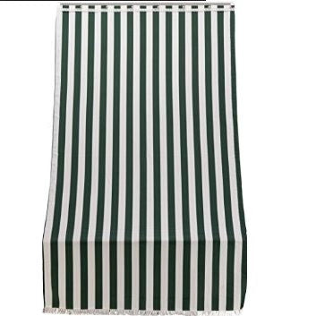 TENDA DA SOLE RIGA VERDE PER PORTA 140X300 CON OCCHIELLI IN METALLO