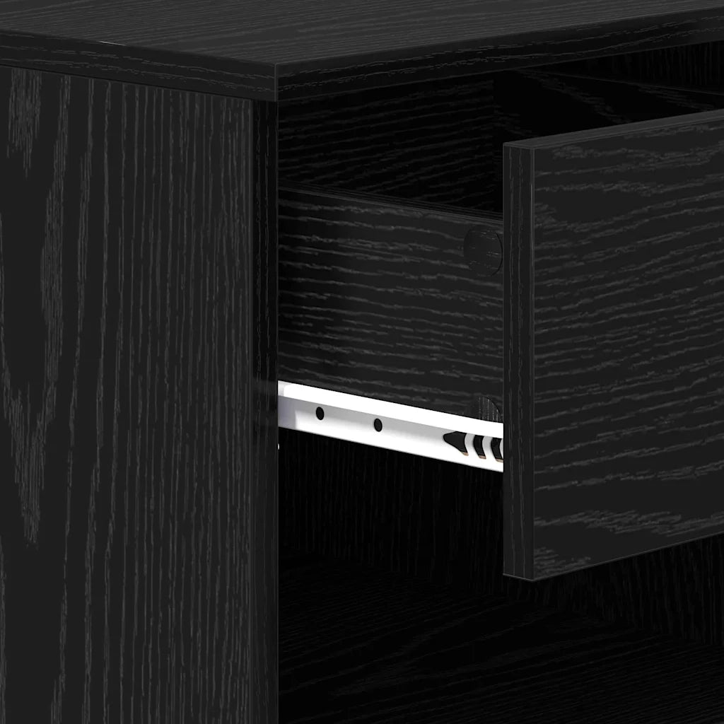 Armadietto per letto 2 pcs Rovere Nero 40 x 39 x 40cm