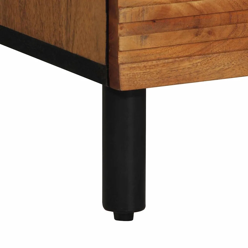 Credenza Naturale 60 x 33,5 x 100 cm Legno di Acacia Massello 4017786