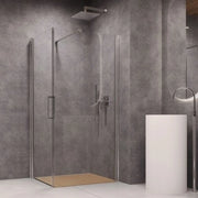 Lato fisso per porta battente briar 6 millimetri chrome per box doccia *** misure 97-100cm x h190cm trasparente, conf...
