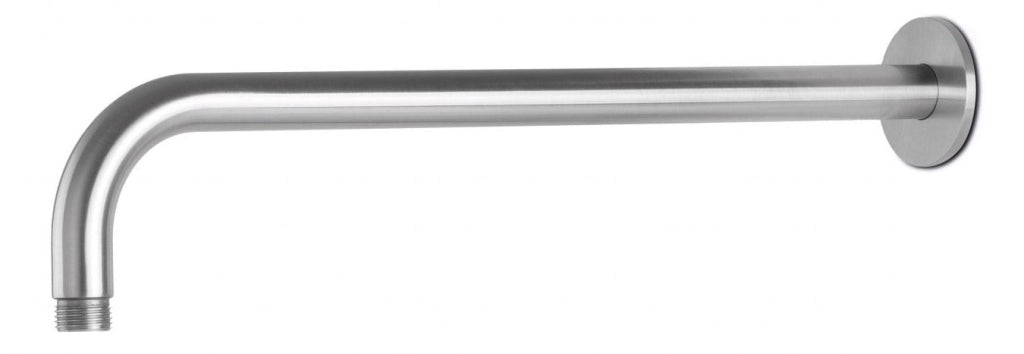 Braccio Soffione Doccia Tondo 40 cm in Acciaio Inox Satinato Nilo