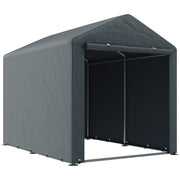 Carpa per Biciclette e Motocicli 1,6x2,2x1,7 m ¨C zephmum ¨C Grigio Impermeabile 2 Stanze