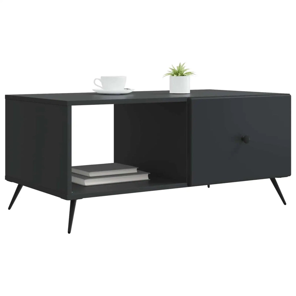 Tavolino da salotto Nero 90 x 50 x 40 cm Legno ingegnerizzato 895646