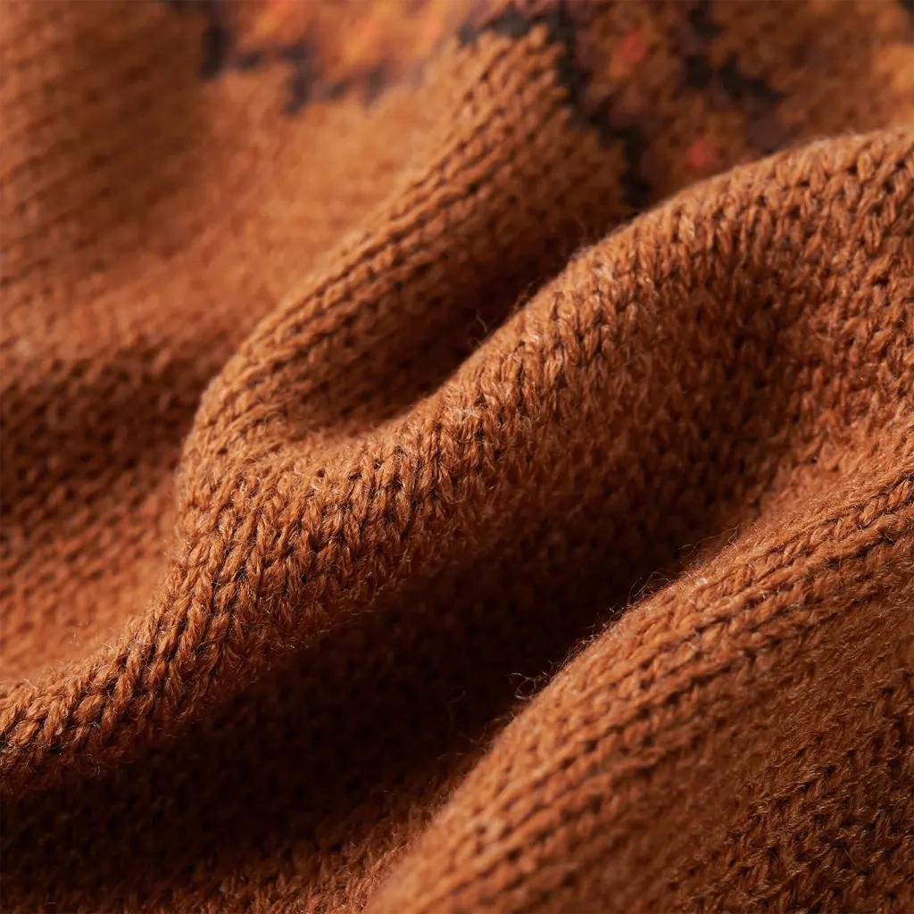 Maglione per Bambini Lavorato a Maglia Cognac 104 14490