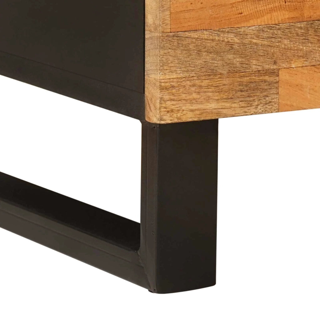 Mobile TV Marrone 105 x 33 x 46 cm Legno di mango massello