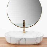 Lavabo Da Appoggio Rea Aura 61 Marmo Shiny