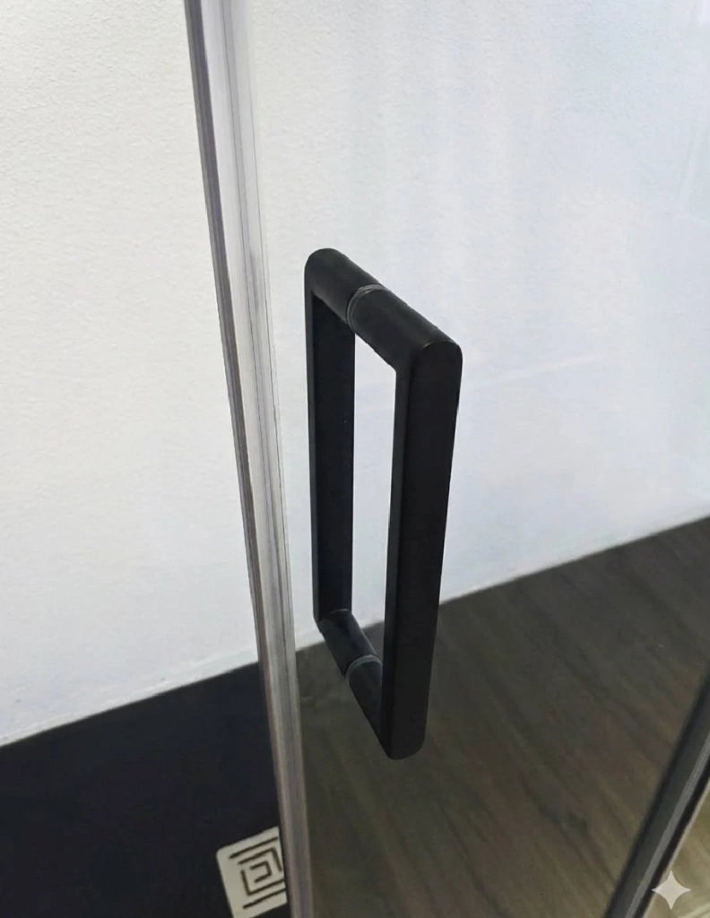 Porta doccia scorrevole 2+2 CIRENE (KENNA) 220 cm Profilo Nero