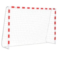 Rete da Calcio, Porta da Calcio e Calcetto in Plastica PE per Adulti e Bambini, 302x83x201cm