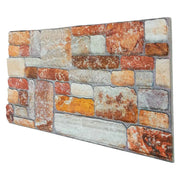 RETAIL BOX da 10 pannelli (5 MQ) Terre di Siena - Pannello finta Pietra in EPS Resinato Misura 100x50 cm Spessore 2 Cm