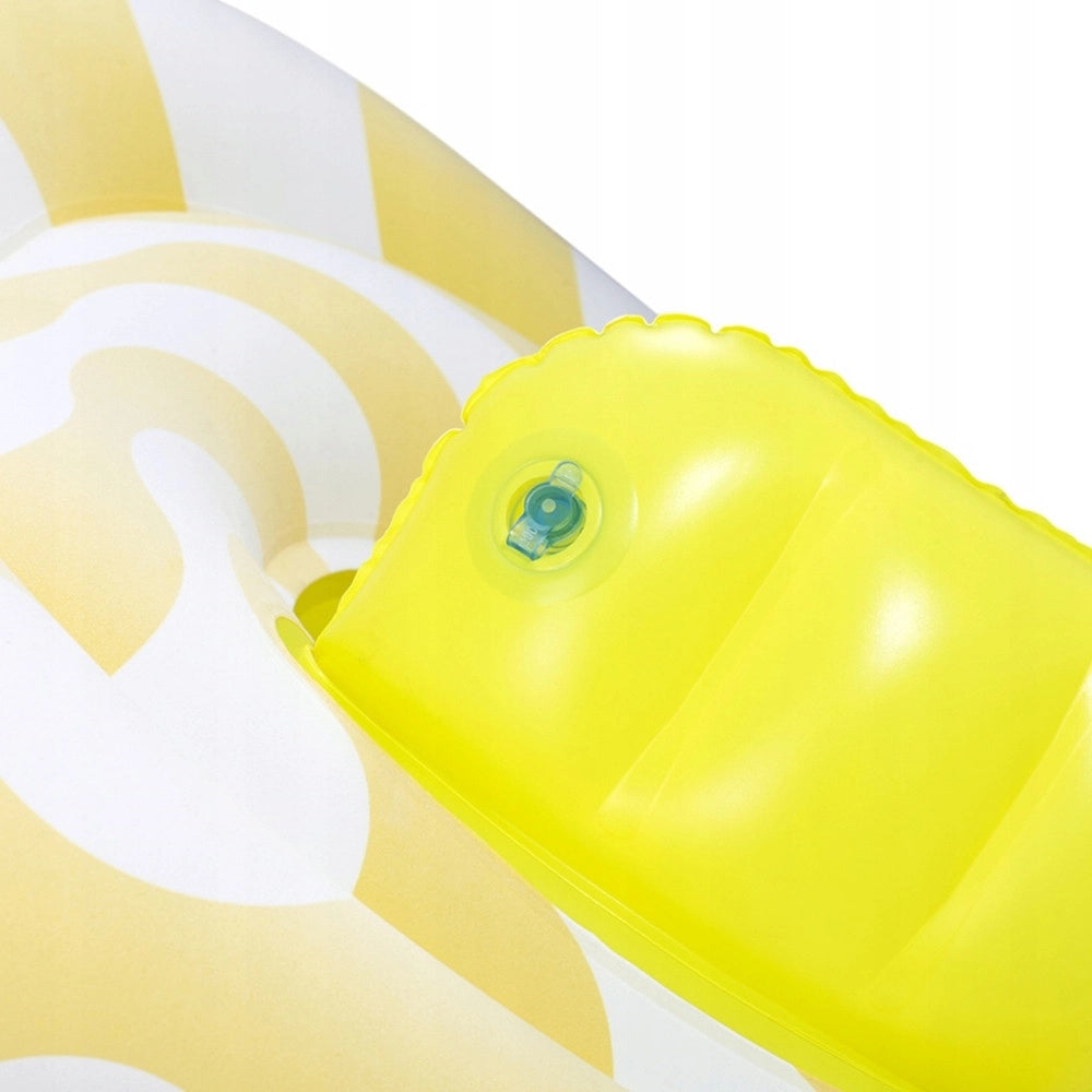 Trade Shop - Salvagente A Mutandina Quadrato Gonfiabile Swim Safe Comfort Plush Giallo 79x79cm 32298 -